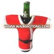 Customized Santa Claus T-shirt beer cover bottle cooler for Christmas gift