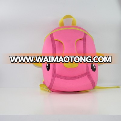 Wholesale High Quality Cute Pink Neoprene Lunch Storage Bag Backpack School Bag for Kids