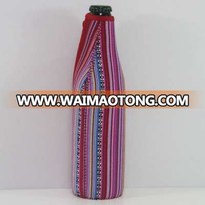 Promotional Top Quality Free Stock Sample Thermal Neoprene Beer Cooler Holder Insulated Beer Bottle Holder Can Coolies