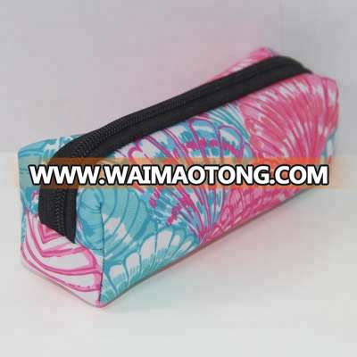 Stationary Custom Printed Plain Neoprene Zipper Pencil Case